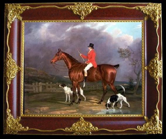 framed  unknow artist Classical hunting fox, Equestrian and Beautiful Horses, 248., Ta119-3